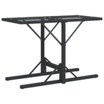 3 részes fekete polyrattan bisztrógarnitúra párnával 7