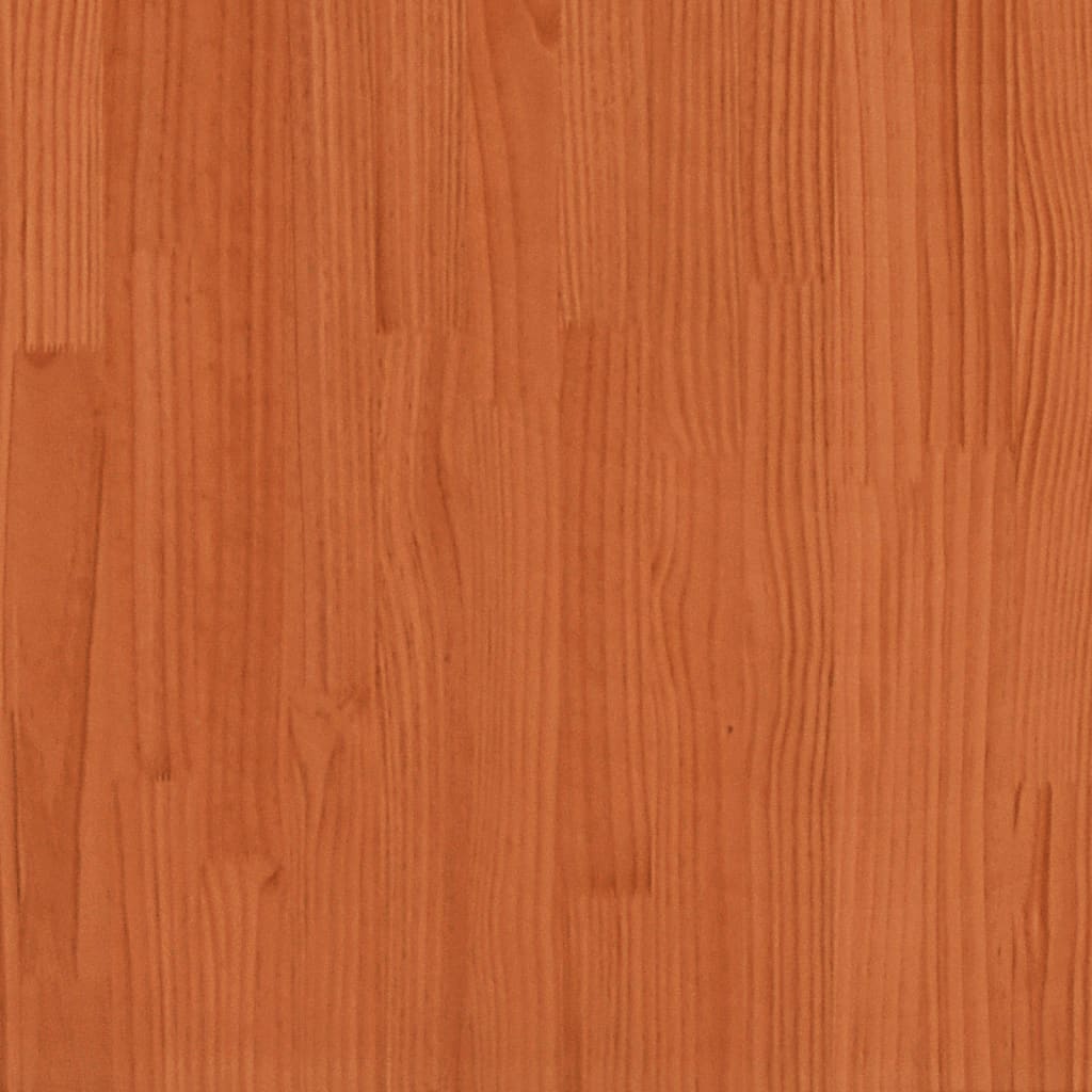 Viaszbarna tömör fenyőfa ágy matrac nélkül 100 x 200 cm 8