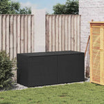 Fekete polyrattan kerti tárolóláda 283 L 3