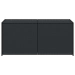 Fekete polyrattan kerti tárolóláda 283 L 4
