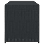 Fekete polyrattan kerti tárolóláda 283 L 5