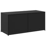 Fekete polyrattan kerti tárolóláda 283 L 6