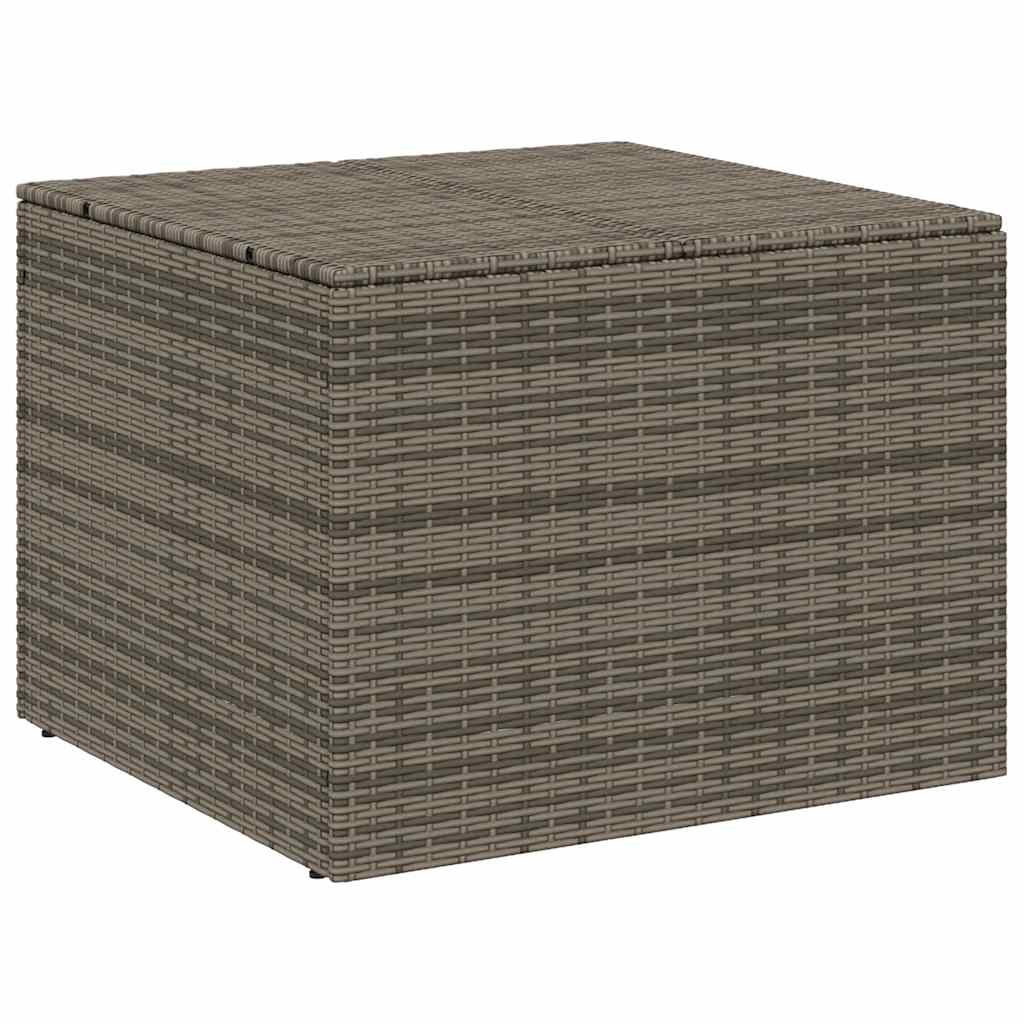 Szürke polyrattan kerti tárolóláda 291 L 2