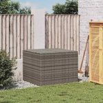 Szürke polyrattan kerti tárolóláda 291 L 3