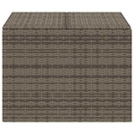 Szürke polyrattan kerti tárolóláda 291 L 4