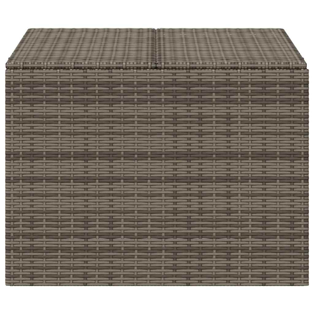 Szürke polyrattan kerti tárolóláda 291 L 4