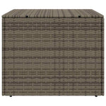 Szürke polyrattan kerti tárolóláda 291 L 5