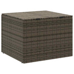 Szürke polyrattan kerti tárolóláda 291 L 6