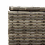 Szürke polyrattan kerti tárolóláda 291 L 9