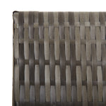 Szürke 5-paneles polyrattan térelválasztó 6