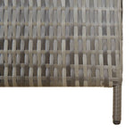 Szürke 5-paneles polyrattan térelválasztó 8