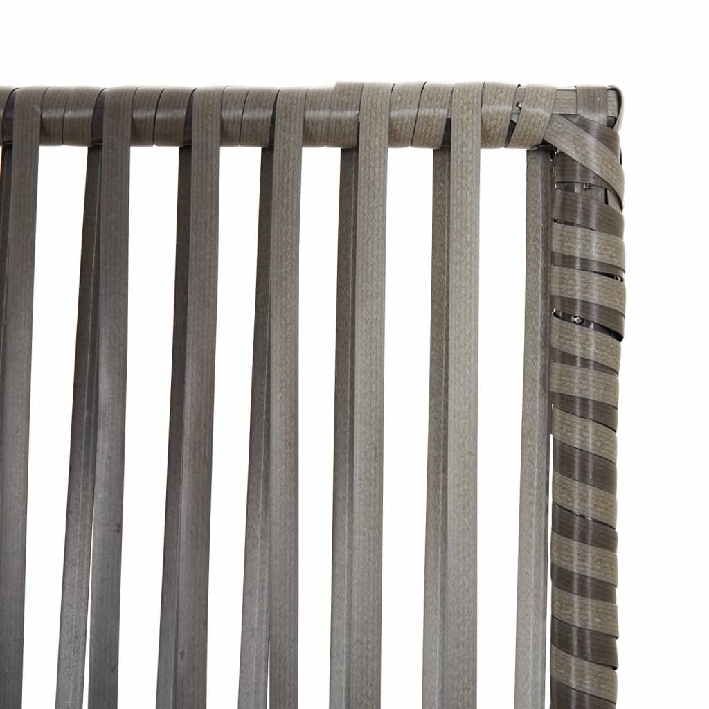 Szürke 6-paneles polyrattan térelválasztó 6