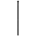Fekete fém csere fejtámla 200 cm 4