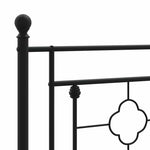Fekete fém csere fejtámla 200 cm 6