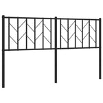 Fekete fém csere fejtámla 150 cm 2