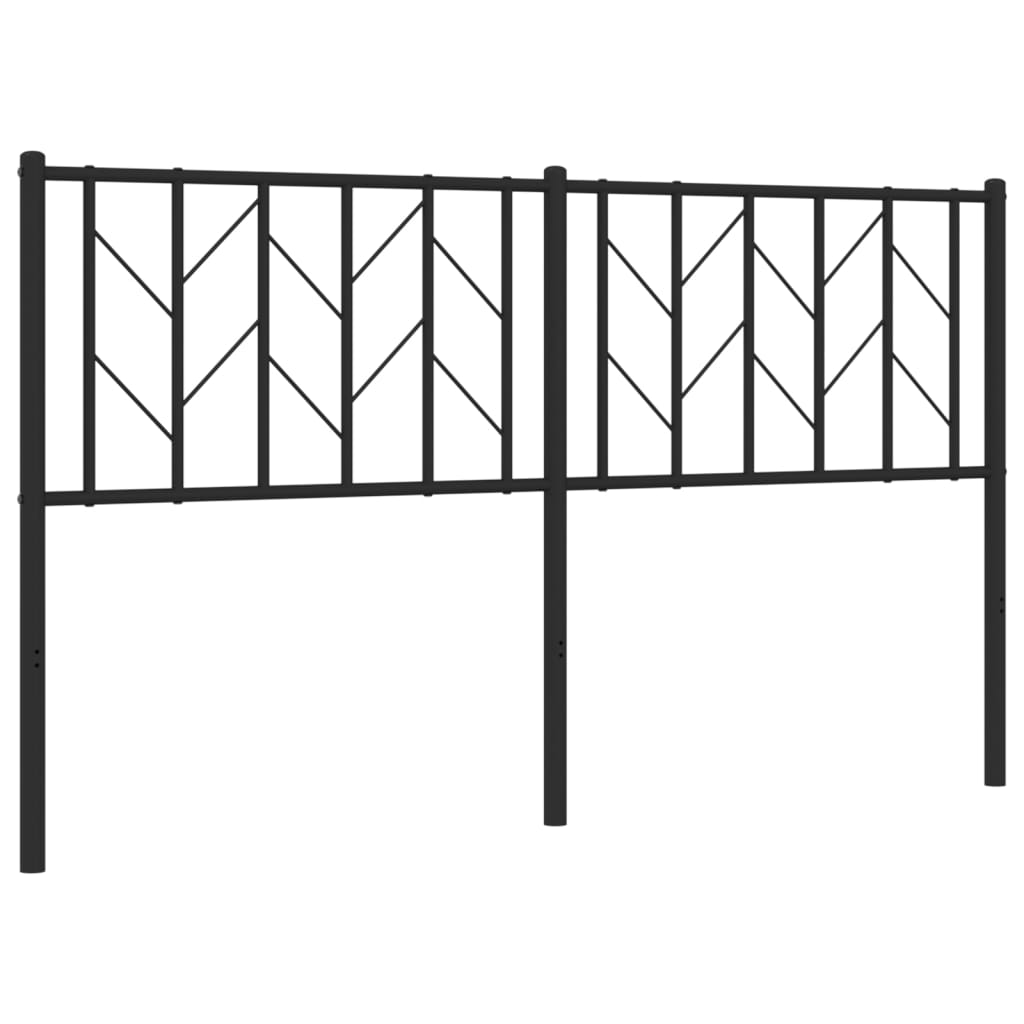 Fekete fém csere fejtámla 150 cm 2