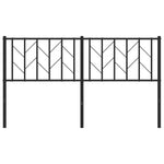 Fekete fém csere fejtámla 150 cm 4