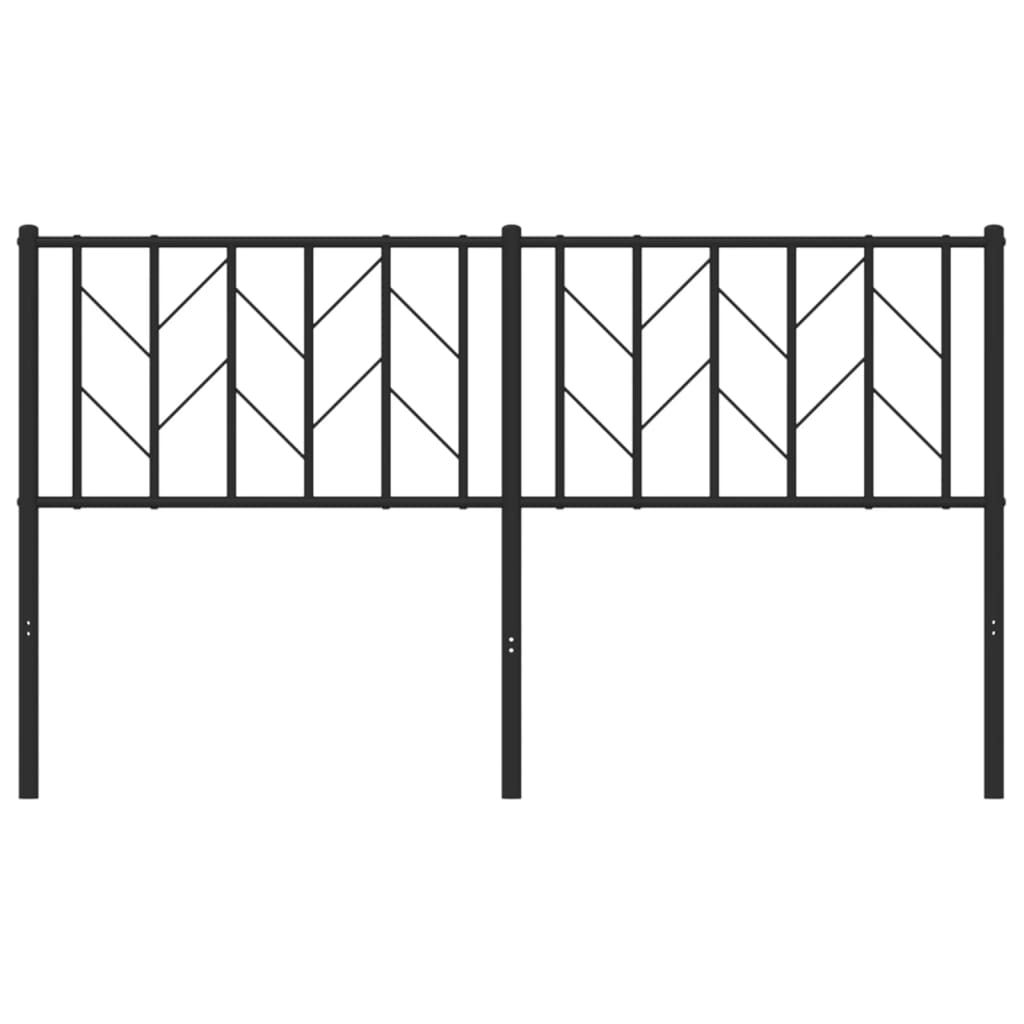 Fekete fém csere fejtámla 150 cm 4