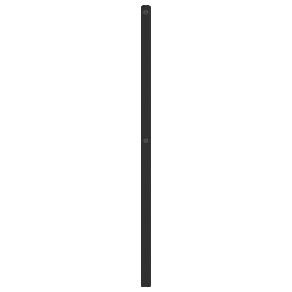 Fekete fém csere fejtámla 150 cm 5