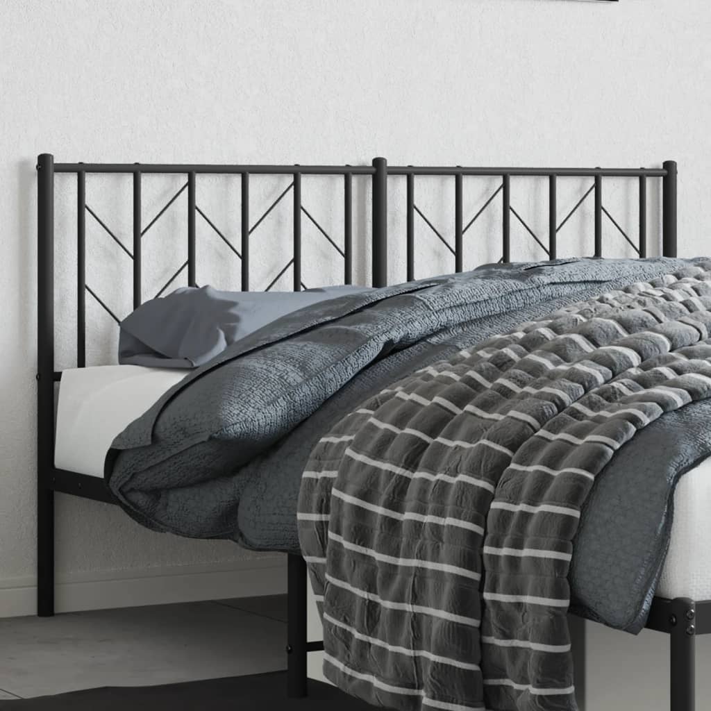 Fekete fém csere fejtámla 150 cm