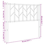 Fehér fém csere fejtámla 90 cm 7