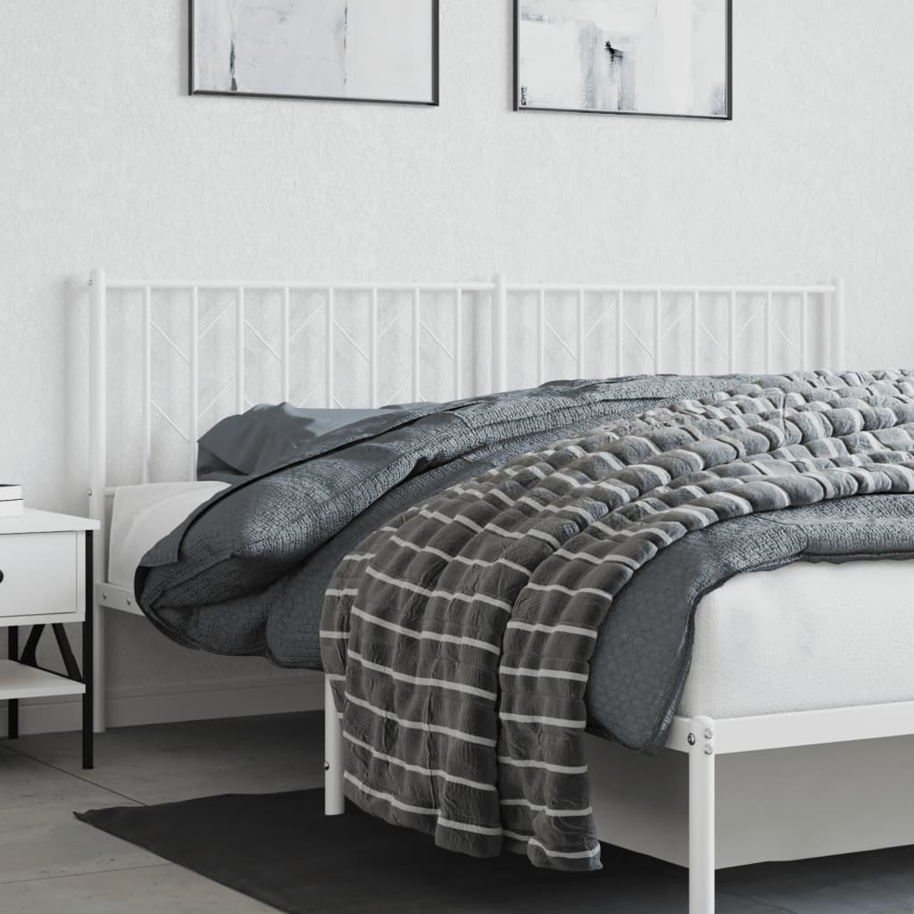 Fehér fém csere fejtámla 180 cm 3