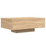 Sonoma tölgy színű dohányzóasztal LED-lámpákkal 85 x 55 x 31 cm 3