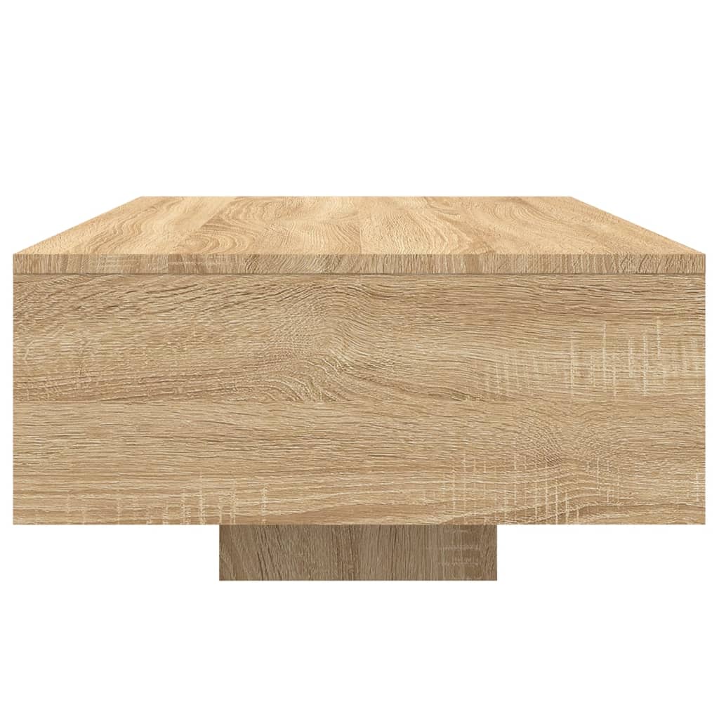 Sonoma tölgy színű dohányzóasztal LED-lámpákkal 85 x 55 x 31 cm 6