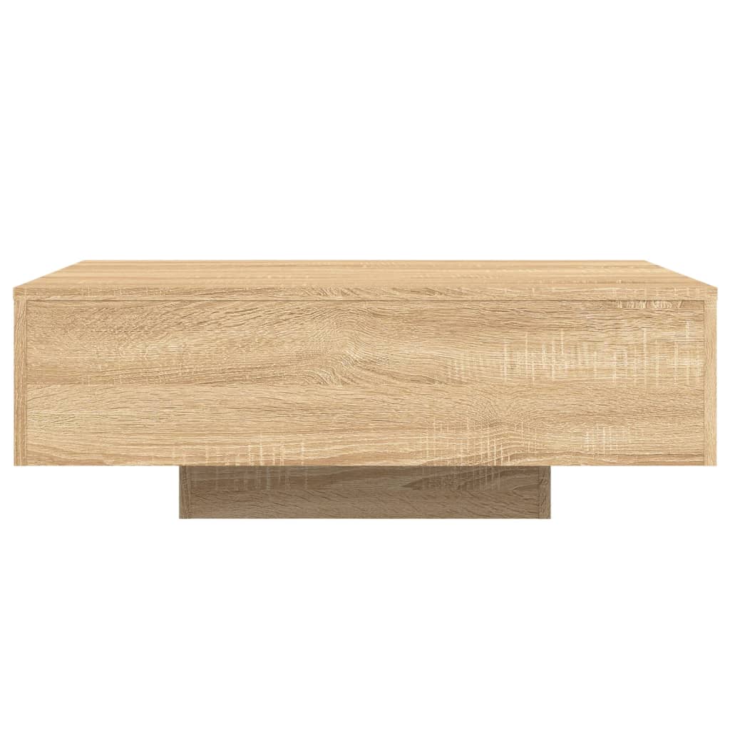 Sonoma tölgy színű dohányzóasztal LED-lámpákkal 85 x 55 x 31 cm 7