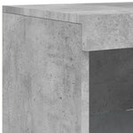Betonszürke tálalószekrény LED-világítással 41 x 37 x 100 cm 11