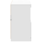 Fehér tálalószekrény LED-világítással 81 x 37 x 67 cm 8