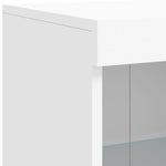 Fehér tálalószekrény LED-világítással 81 x 37 x 100 cm 9