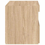 2 db sonoma tölgy színű éjjeliszekrény LED-ekkel 50x40x45 cm 10