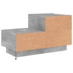 Betonszürke éjjeliszekrény LED-fényekkel 70x36x40,5 cm 9