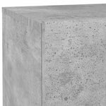 Betonszürke éjjeliszekrény LED-fényekkel 70x36x40,5 cm 10