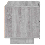 Szürke sonoma éjjeliszekrény LED-világítással 70 x 36 x 40,5 cm 8
