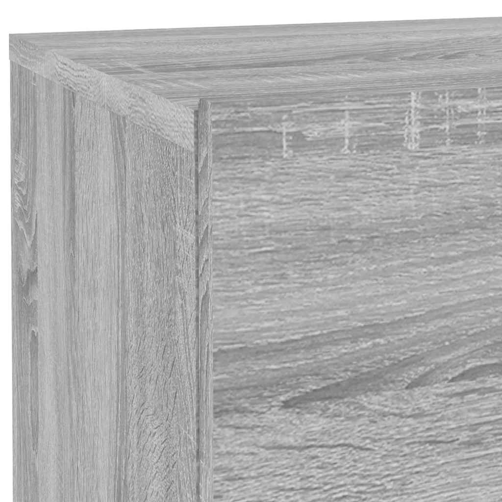 Szürke sonoma éjjeliszekrény LED-világítással 70 x 36 x 40,5 cm 10