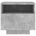 Betonszürke éjjeliszekrény LED-világítással 40 x 39 x 37 cm 7