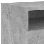 Betonszürke éjjeliszekrény LED-világítással 40 x 39 x 37 cm 10