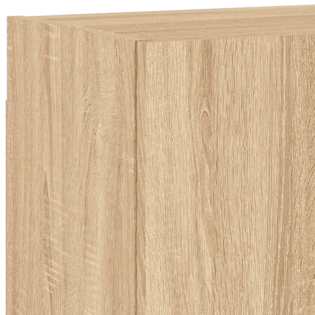 2 db sonoma tölgy szerelt fa fali TV-szekrény 40,5 x 30 x 40 cm 12