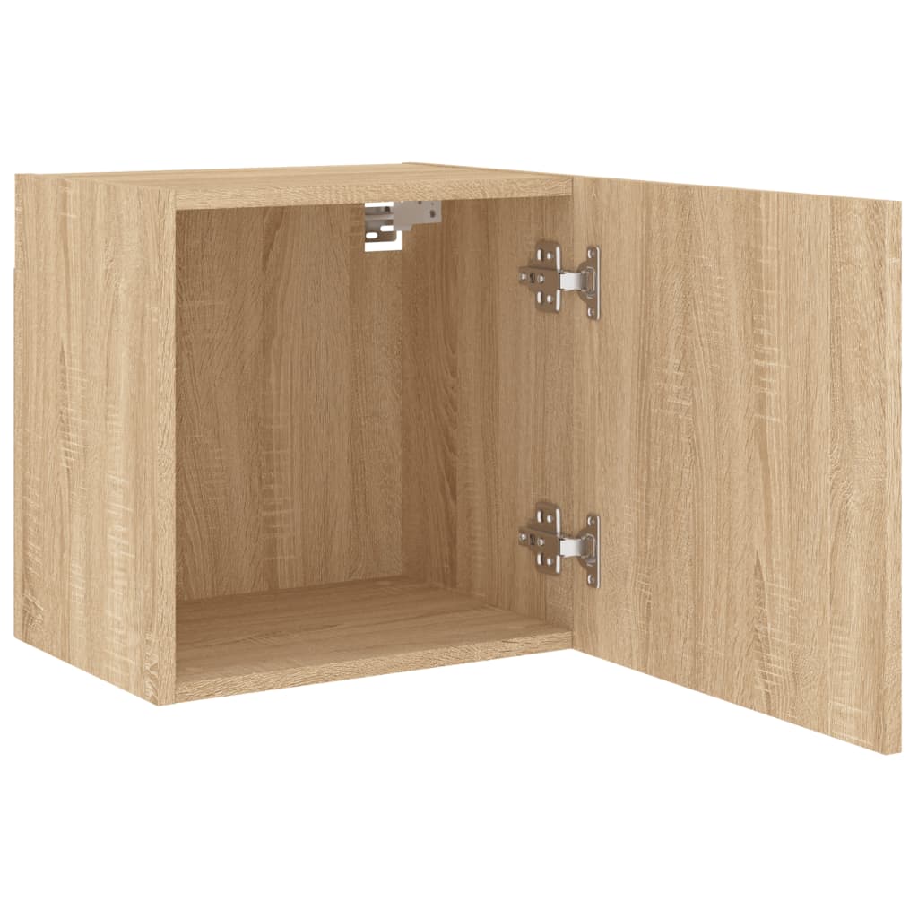 2 db sonoma tölgy szerelt fa fali TV-szekrény 40,5 x 30 x 40 cm 7