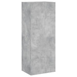Betonszürke szerelt fa fali TV-szekrény 40,5 x 30 x 102 cm 2