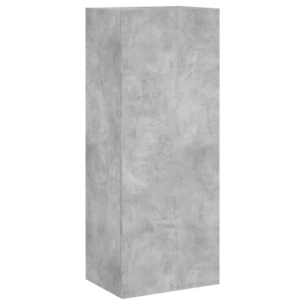 Betonszürke szerelt fa fali TV-szekrény 40,5 x 30 x 102 cm 2