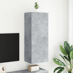 Betonszürke szerelt fa fali TV-szekrény 40,5 x 30 x 102 cm 3