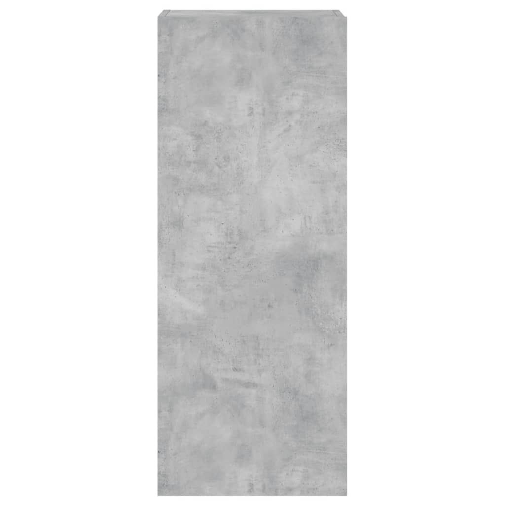 Betonszürke szerelt fa fali TV-szekrény 40,5 x 30 x 102 cm 7