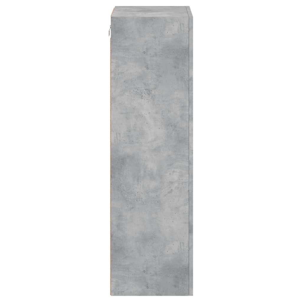 Betonszürke szerelt fa fali TV-szekrény 40,5 x 30 x 102 cm 8
