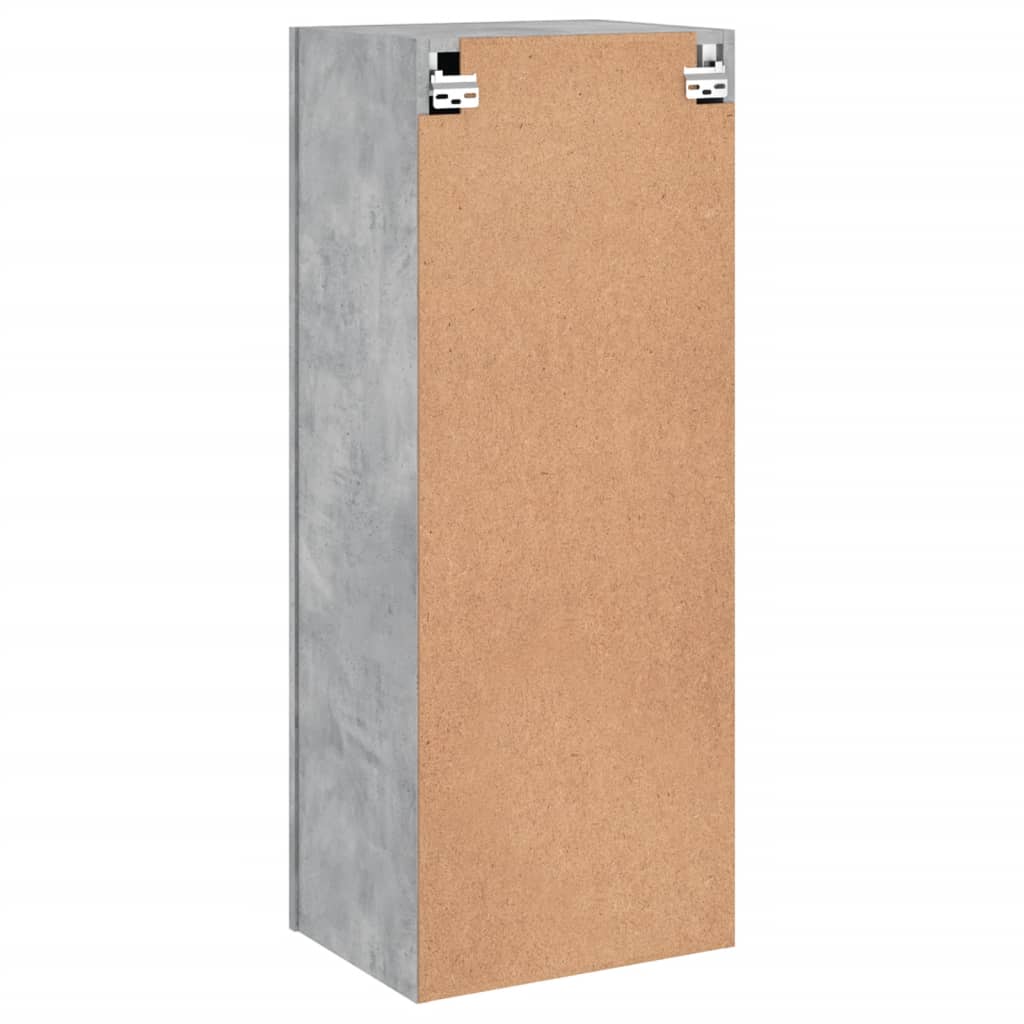 Betonszürke szerelt fa fali TV-szekrény 40,5 x 30 x 102 cm 9