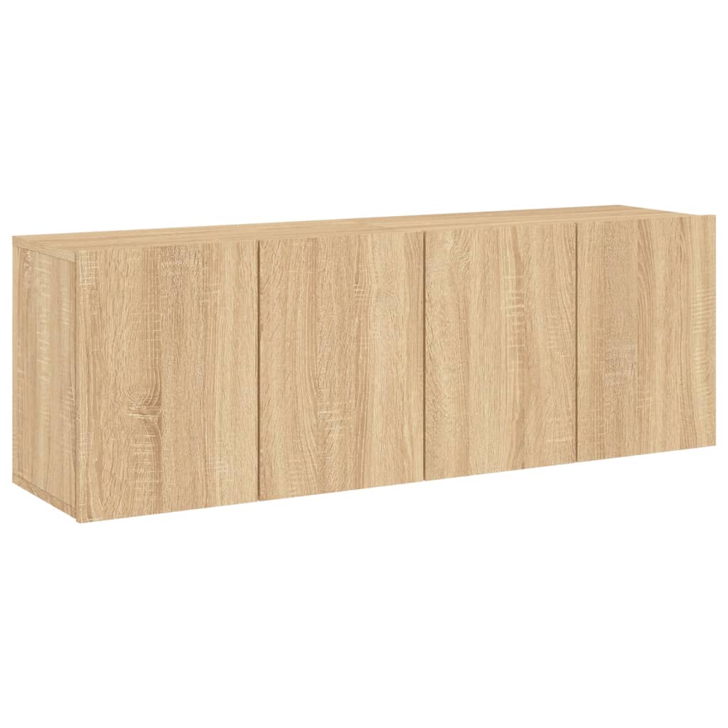 2 db sonoma tölgy színű fali TV-szekrény 60 x 30 x 41 cm 2
