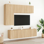 2 db sonoma tölgy színű fali TV-szekrény 60 x 30 x 41 cm 3