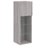 Szürke sonoma színű TV-szekrény LED-világítással 30,5x30x90 cm 7